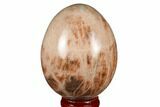 Polished Peach Moonstone Egg - Madagascar #182436-1
